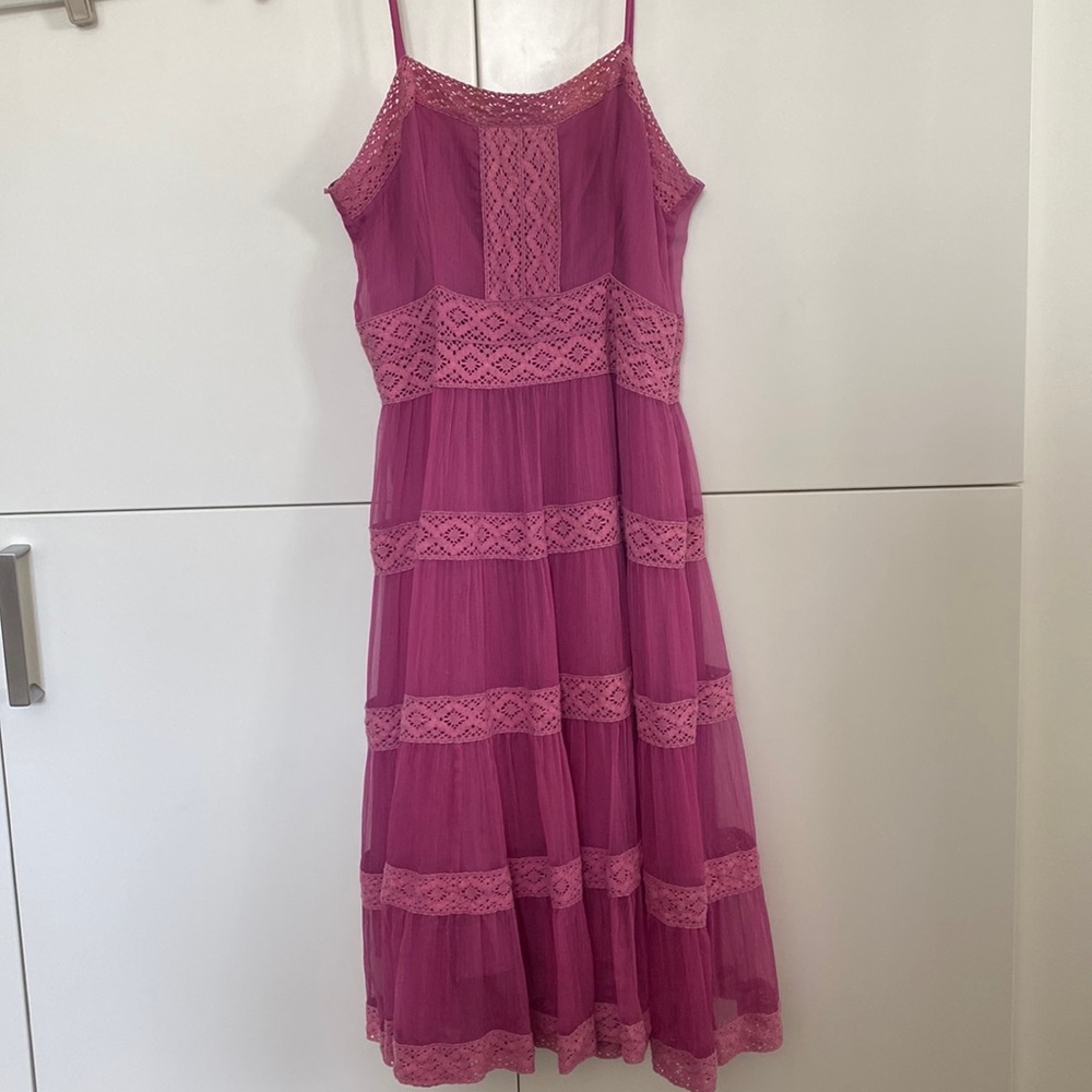 Spaghetti Strap Silk Dress